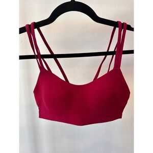 Lululemon Like a Cloud Ribbed Bra B/C Cup Bramble Pink LW2DJDS Size 6 NWT